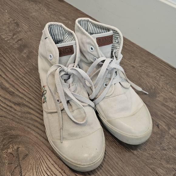 BANGS London Fog Succulent High Top Shoes Sz 8 - Picture 3 of 13